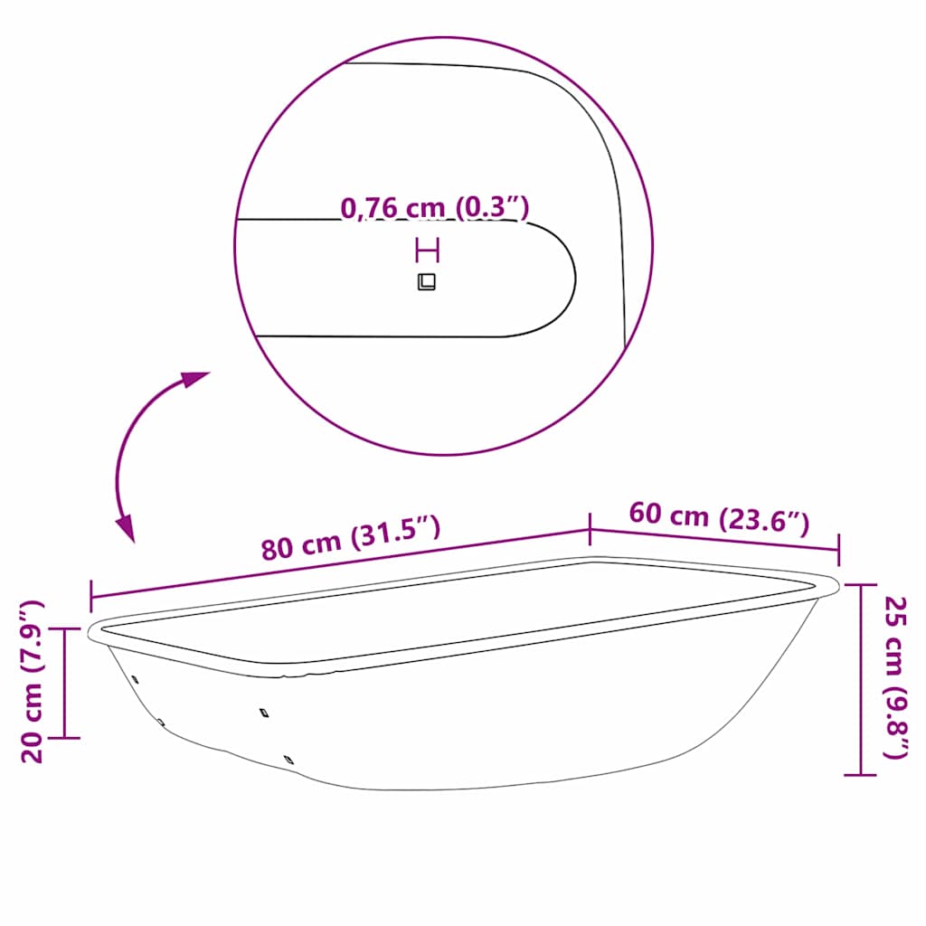 vidaXL Αντικατάσταση Δίσκου Χλοοκοπτικού Ασημί 80 x 60 x 25 εκ Ατσάλι