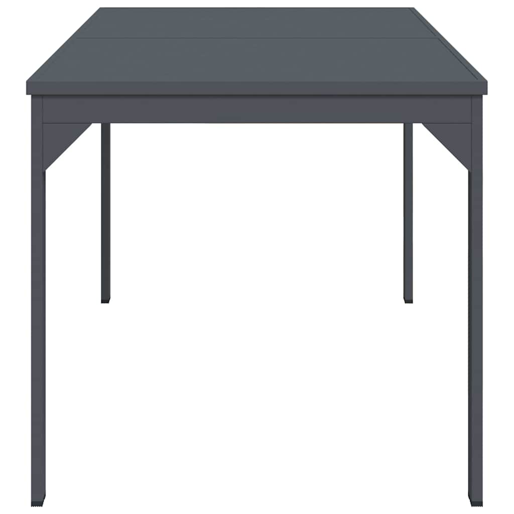 vidaXL Τραπέζι Επέκτασης Ανθρακί 180 x 80 x 76 εκ Ατσάλι