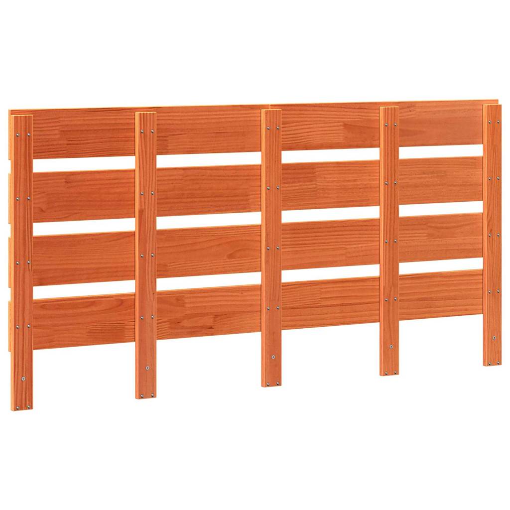 vidaXL Ξύλινη Κεφαλή Κρεβατιού Καφέ κεριού 160.5 x 3 x 80 cm