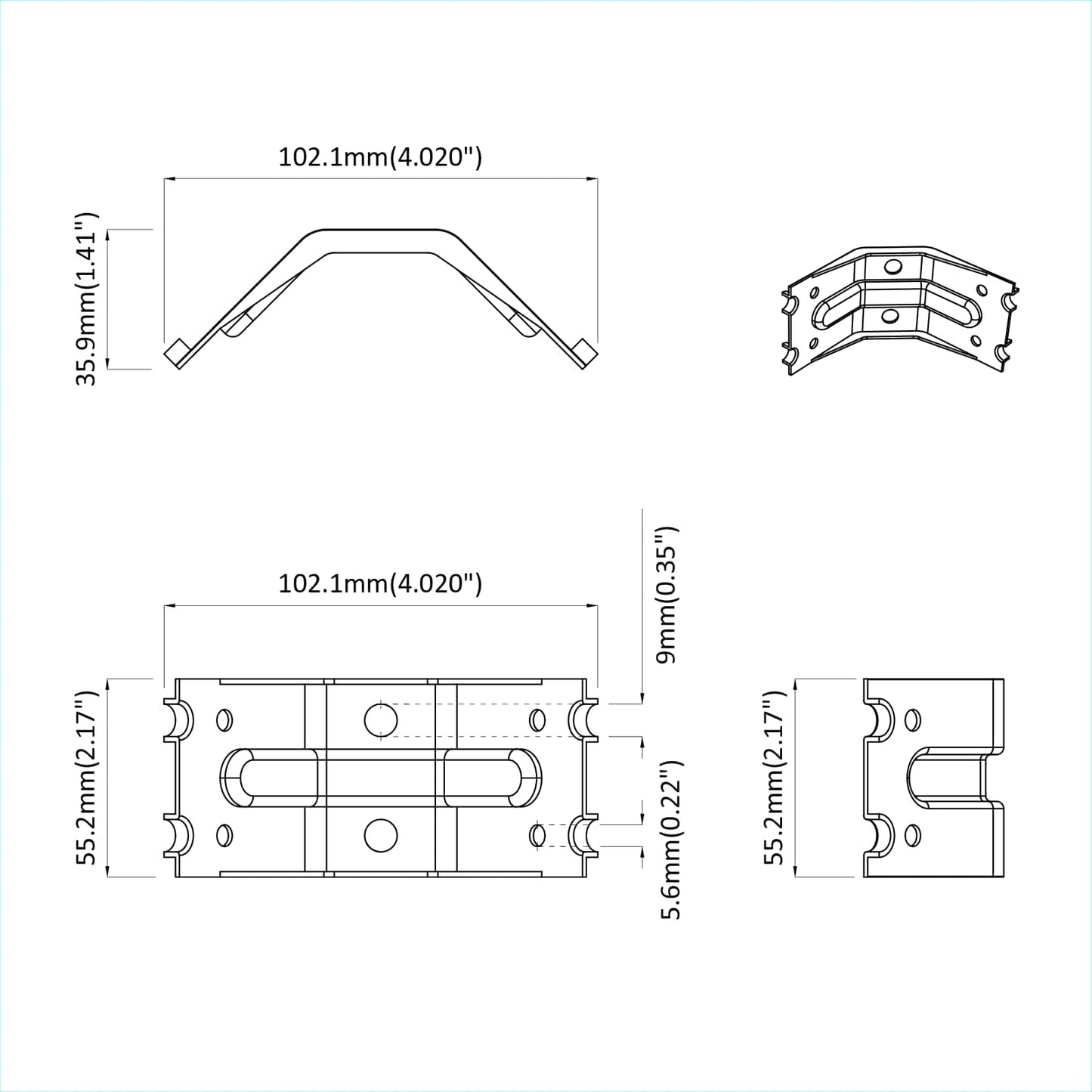 vidaXL Βραχίονας 212 pcs Επικαλυμμένο με ψευδάργυρο 106 x 55 x 1,5mm