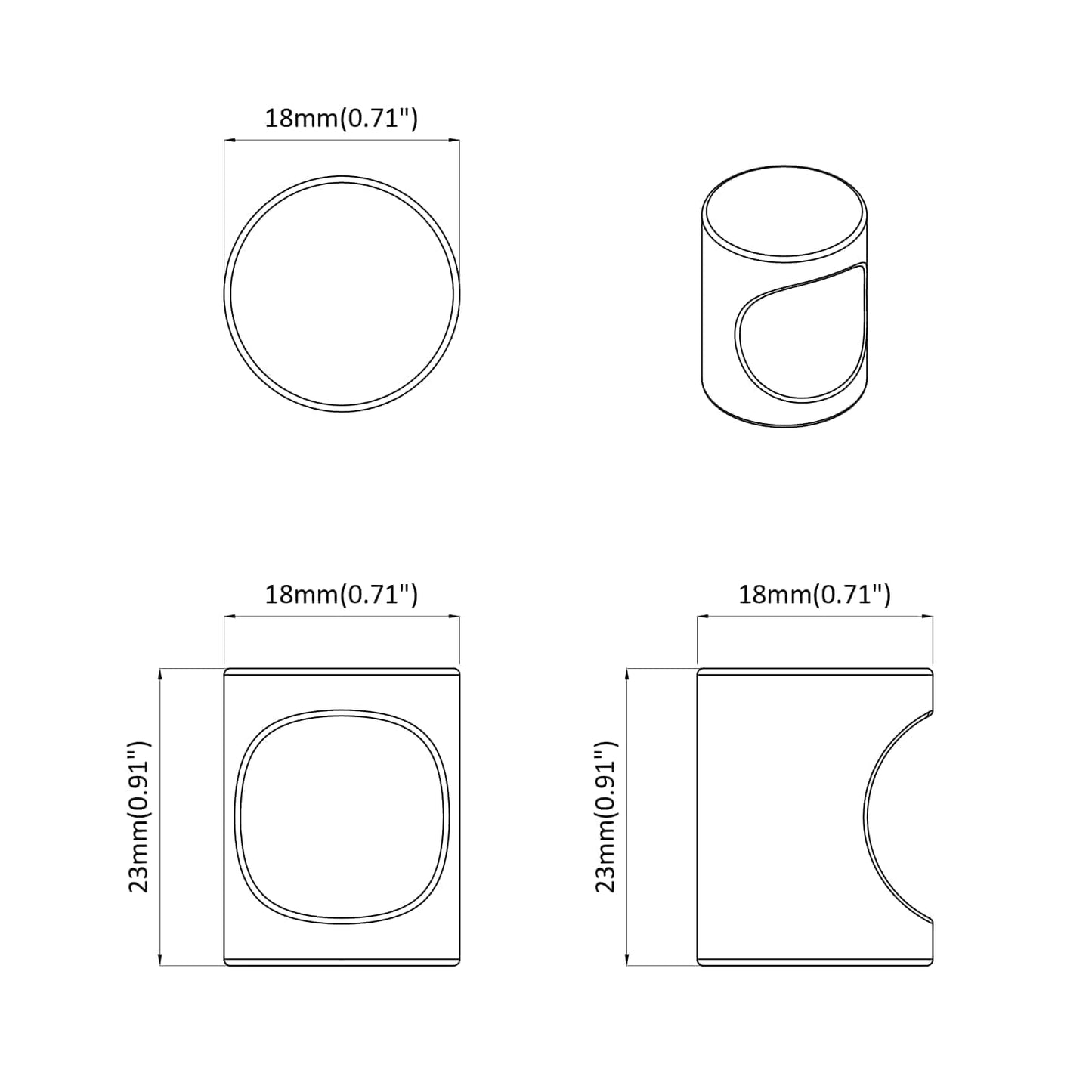 vidaXL Κουμπιά Ντουλαπών 12 pcs Μαύρο M4 x 12 mm Σίδερο