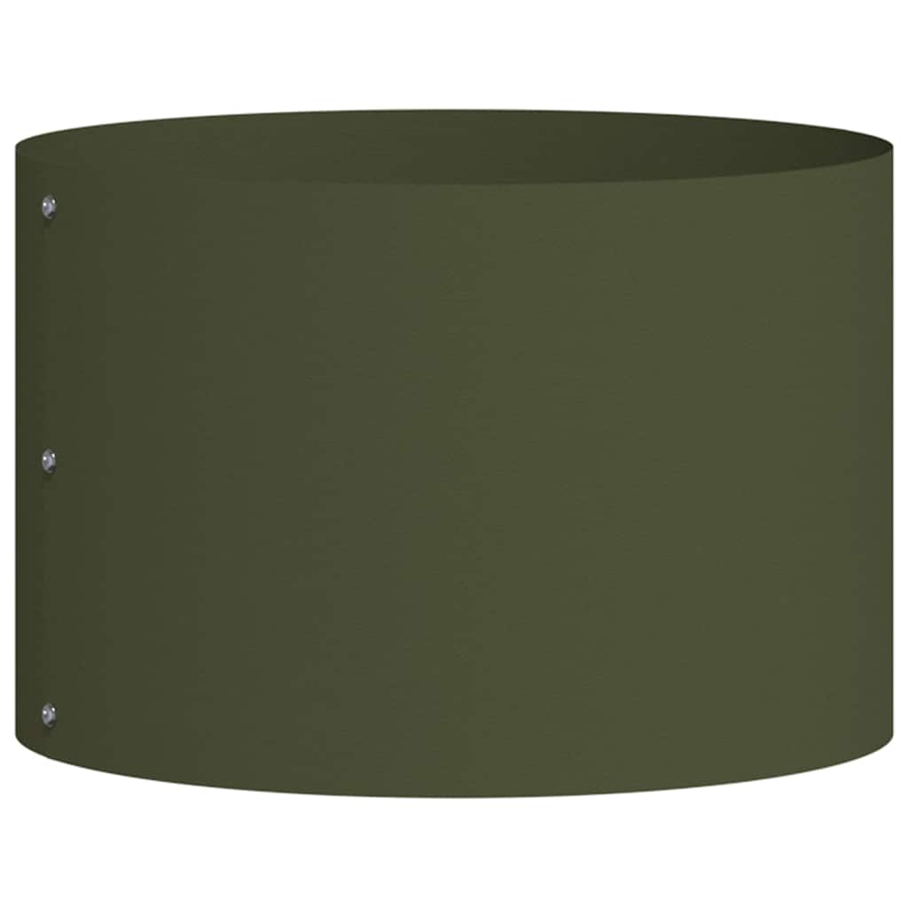 vidaXL Ζαρντινιέρες κήπου 5 pcs Λαδί 30 x 30 x 20 cm Ατσάλι