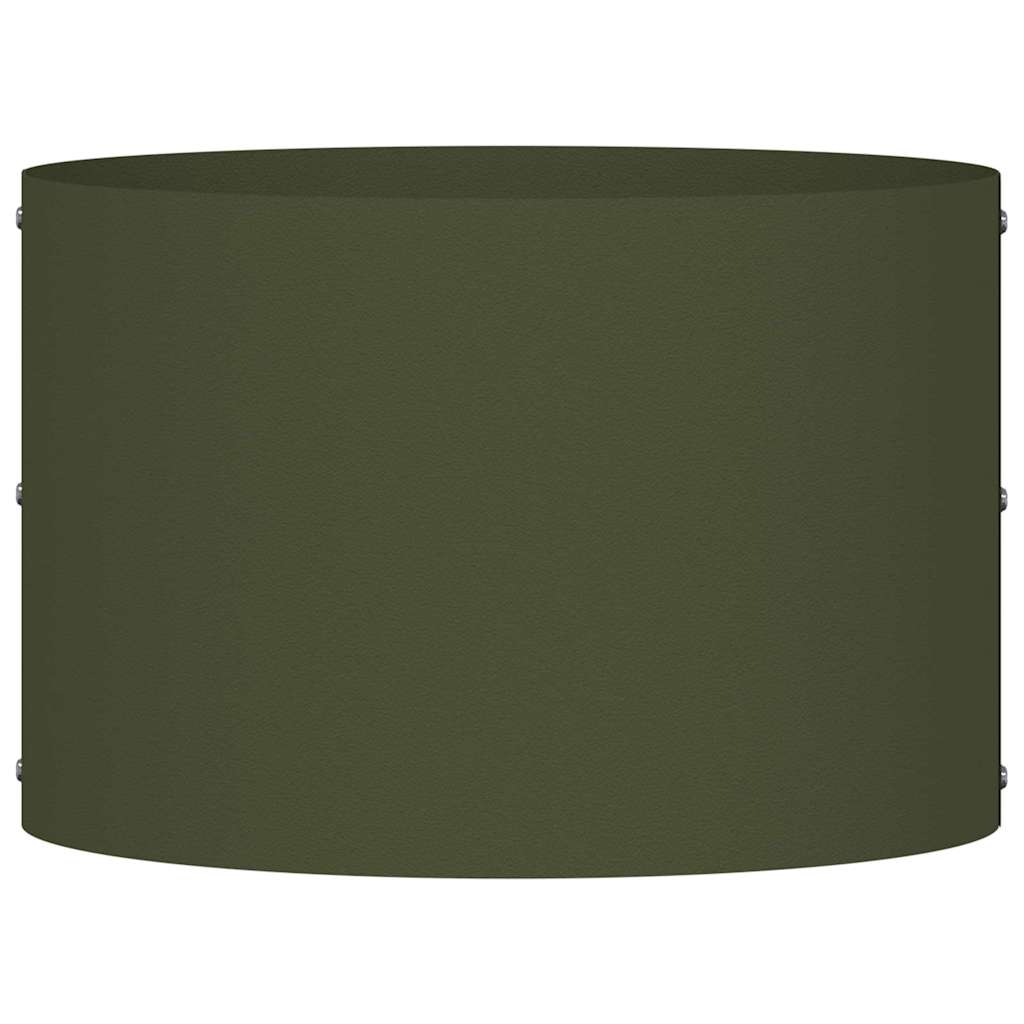 vidaXL Ζαρντινιέρες κήπου 5 pcs Λαδί 30 x 30 x 20 cm Ατσάλι