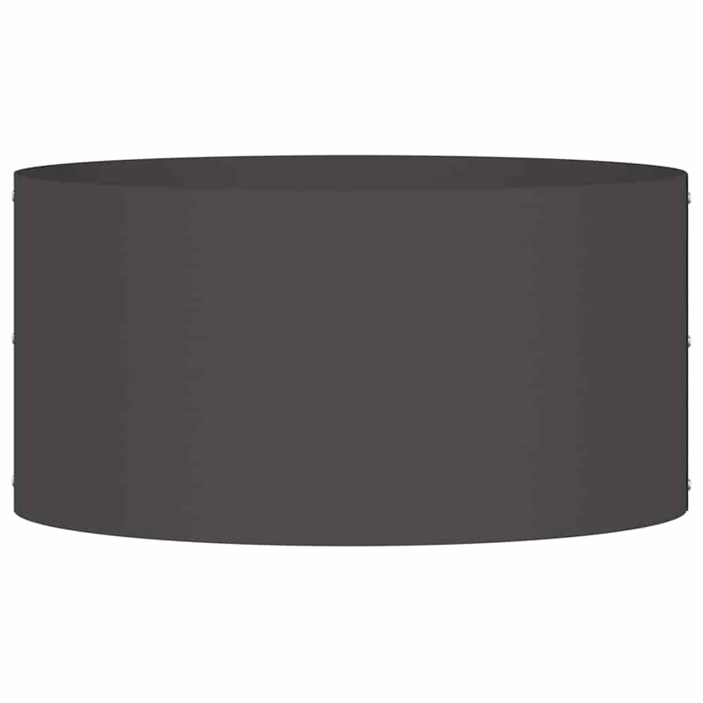 vidaXL Δακτύλιος γλάστρας Μαύρο 40 x 40 x 20 cm Ψυχρής έλασης χάλυβας