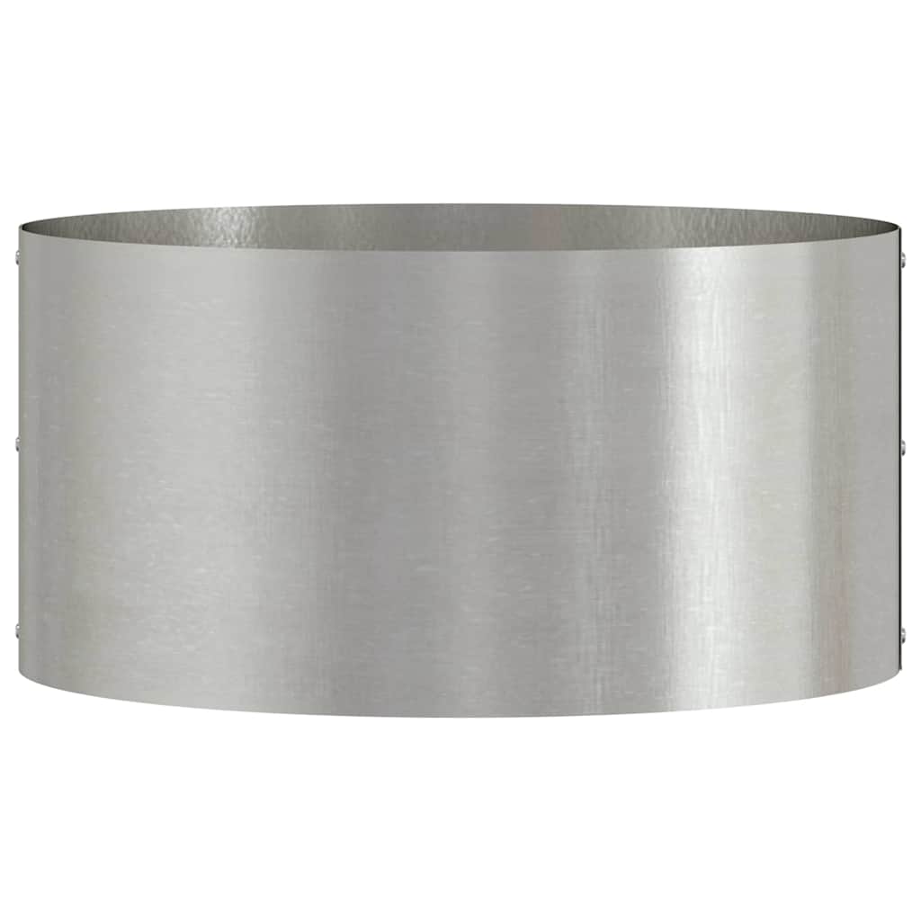 vidaXL Γλάστρα Κήπου Ασημί 40 x 40 x 20 cm Ανοξείδωτο ατσάλι
