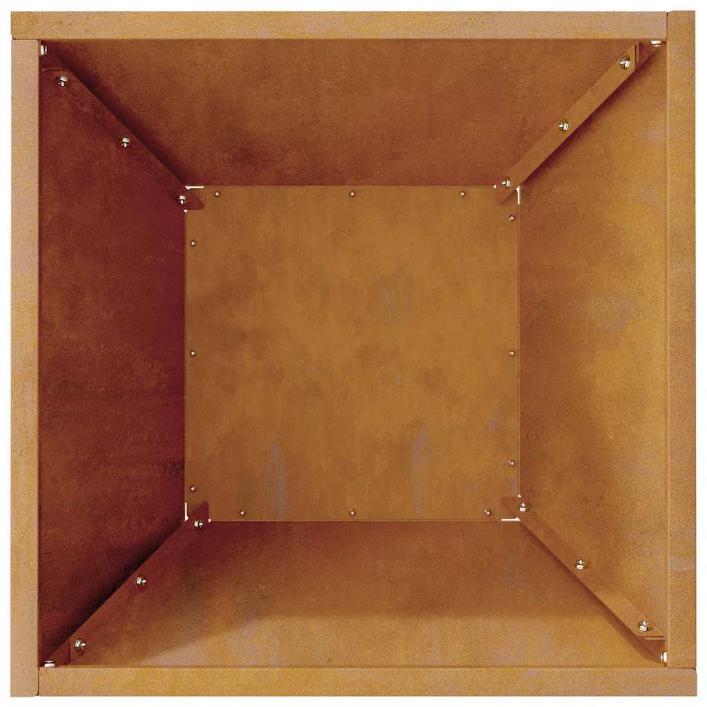 vidaXL Γλάστρα Κήπου 5 pcs Σκ rusty 35 x 35 x 15 εκ.