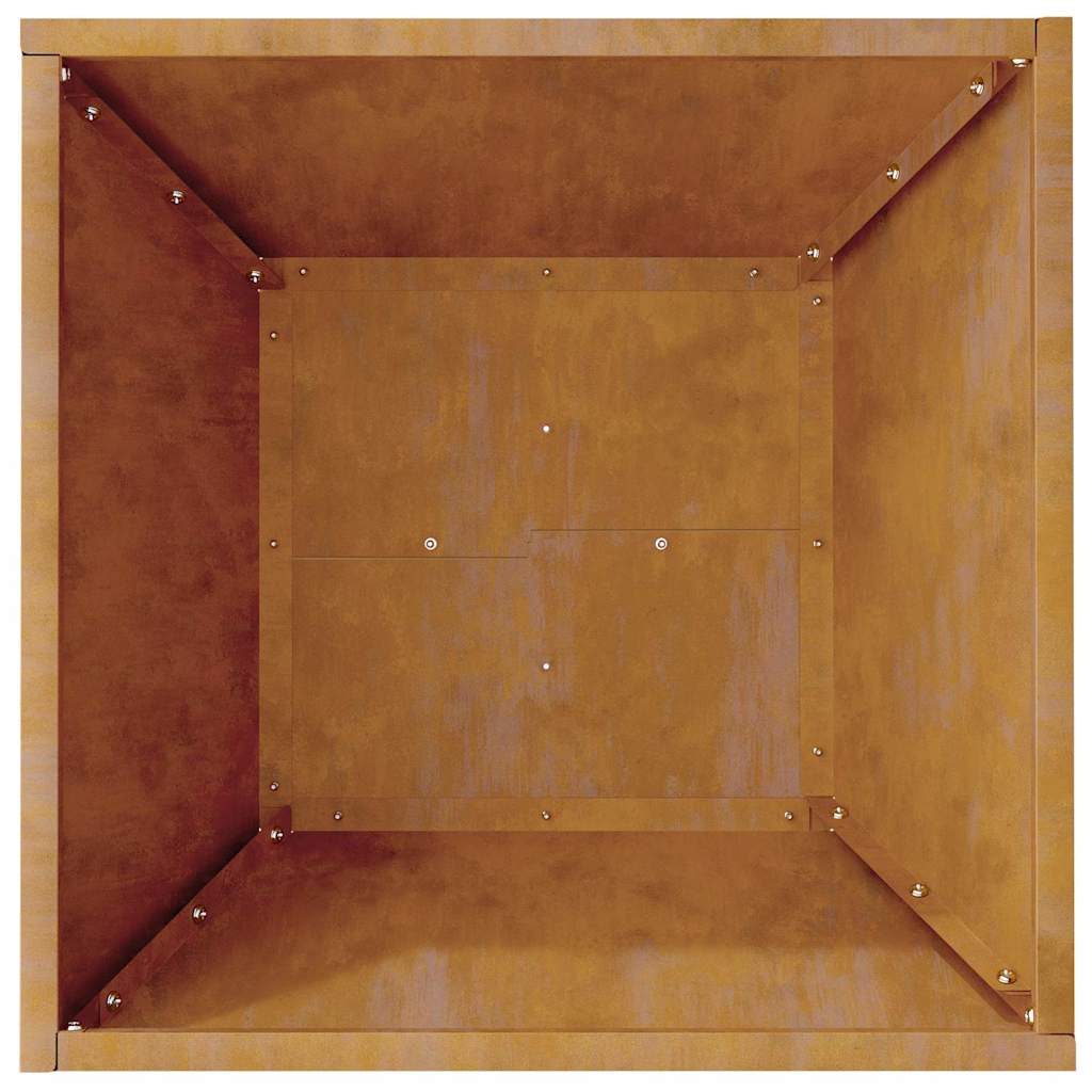 vidaXL Γλάστρα Κήπου 5 pcs Σκ rusty 40 x 40 x 15 cm