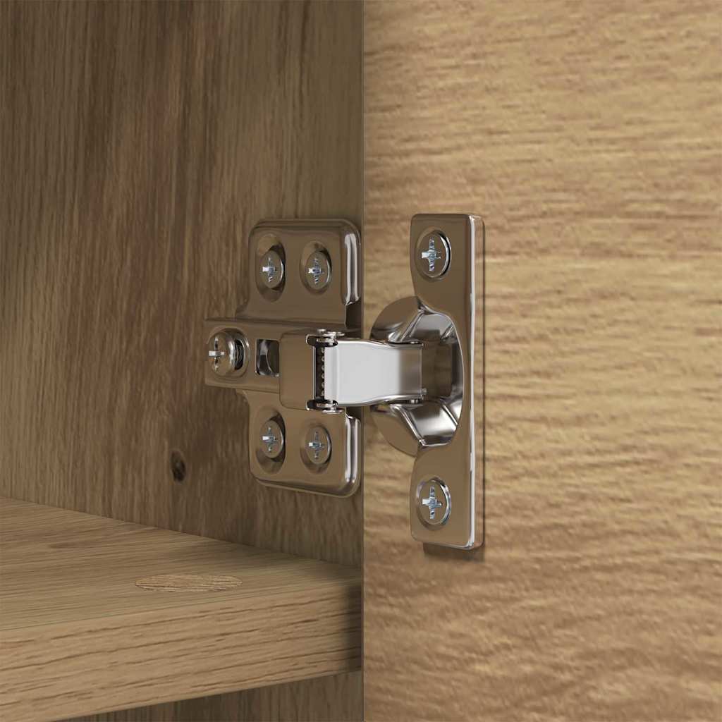 vidaXL Τοίχου Κρεμάστρα Επιτοίχιο Artisan Oak 50 x 20 x 30 εκ.