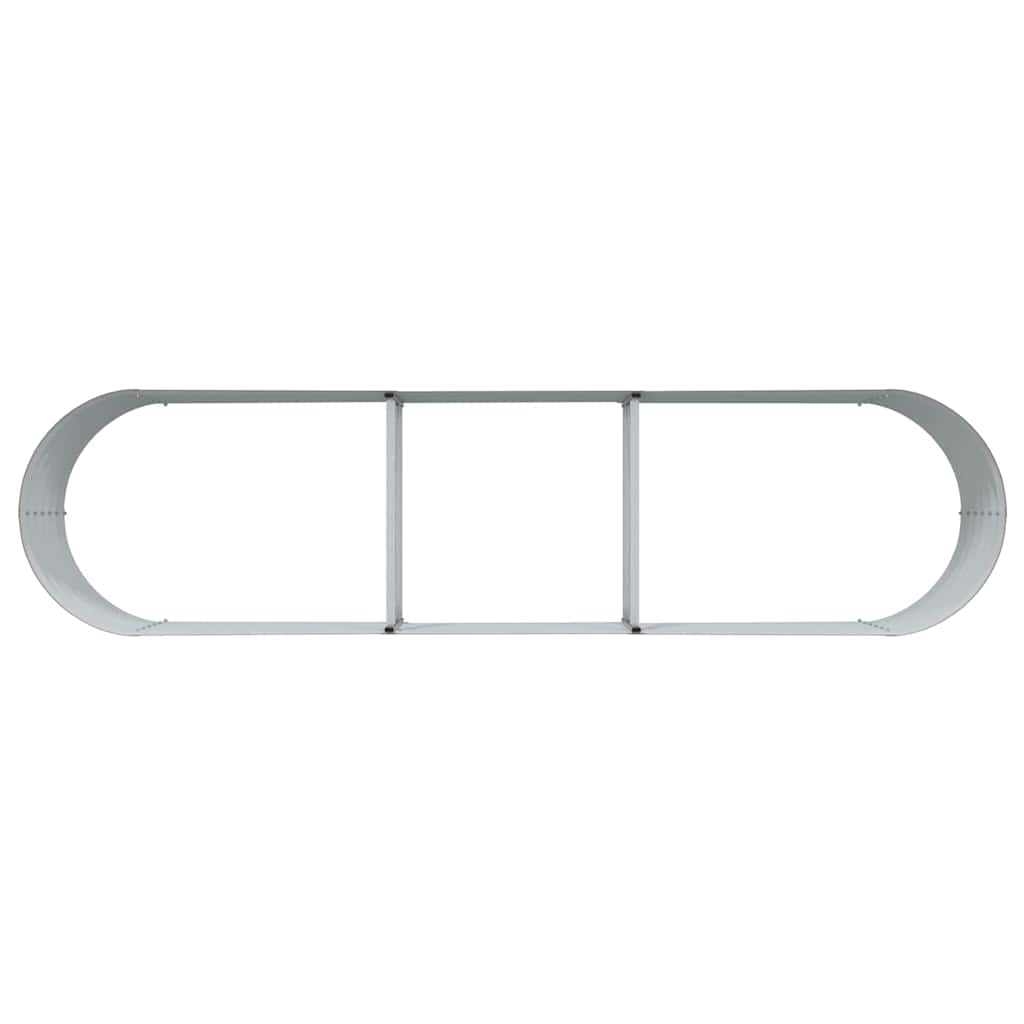 vidaXL Υπερυψωμένη Ζαρντινιέρα Καφέ 320 x 80 x 44 cm Ατσάλι