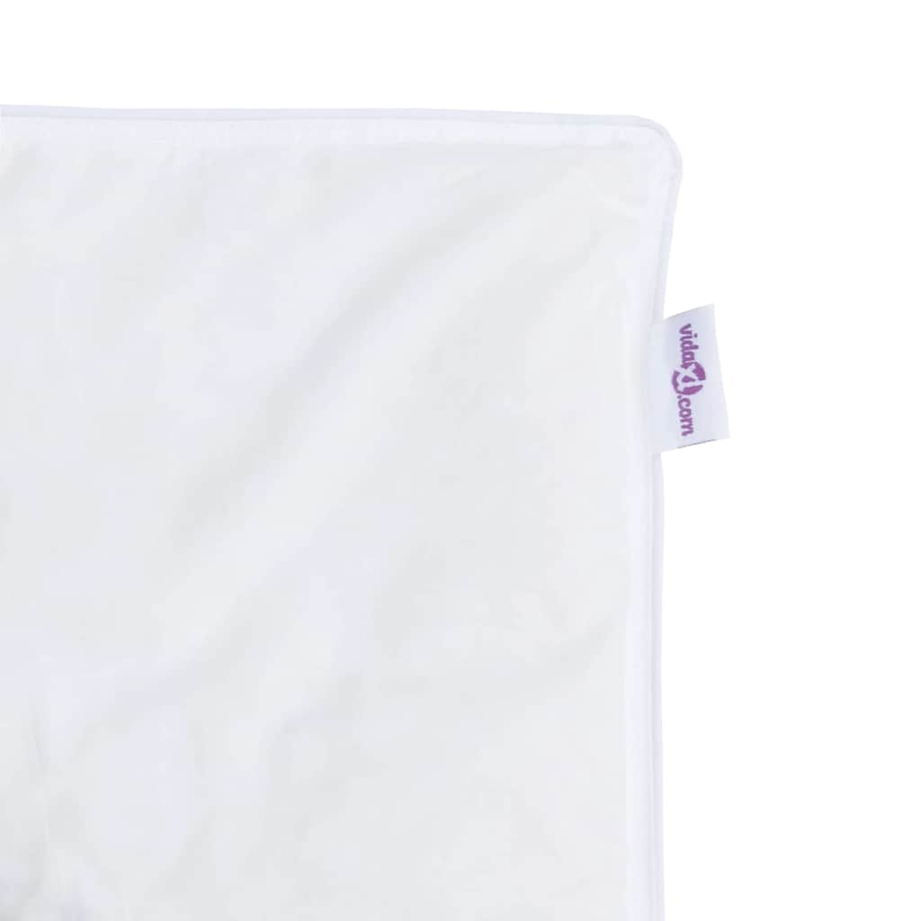 vidaXL Πάπλωμα 2 pcs Λευκό 135 x 200 εκ. Πούπουλο
