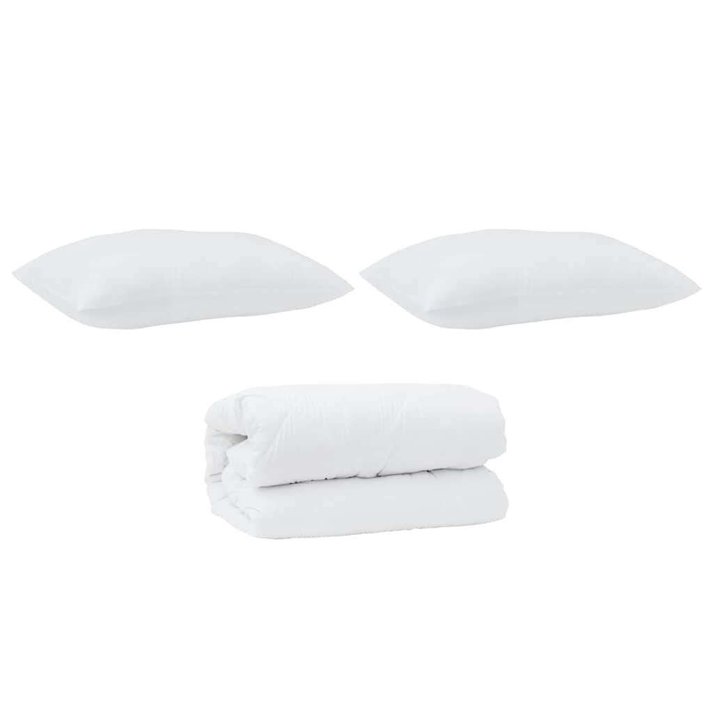 vidaXL Πάπλωμα 2 pcs Λευκό 135 x 200 εκ. Πούπουλο
