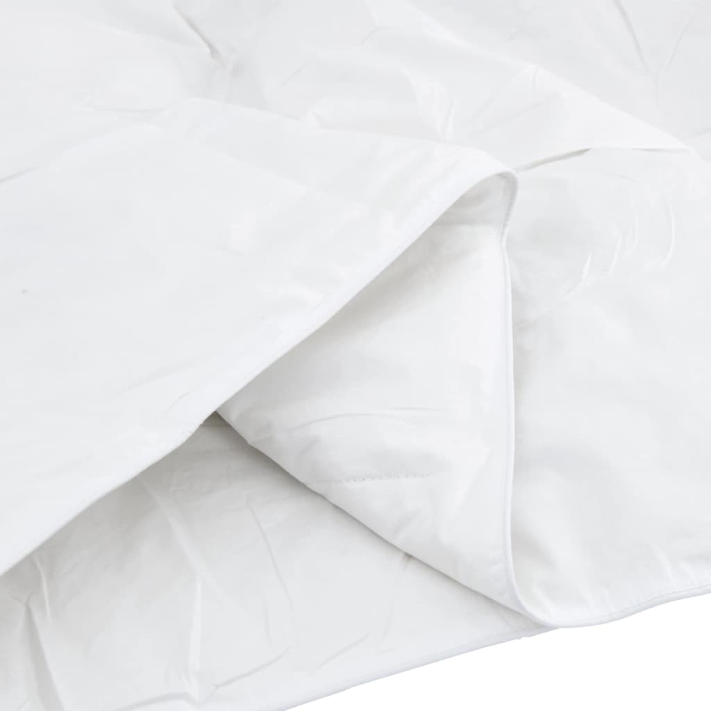 vidaXL Πάπλωμα Άλλο με μαξιλάρι 2 pcs Λευκό 135 x 200 εκ. Πούπουλο