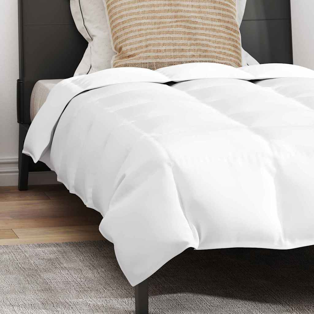 vidaXL Πάπλωμα Άλλο με μαξιλάρι 2 pcs Λευκό 155 x 220 εκ. Πούπουλο