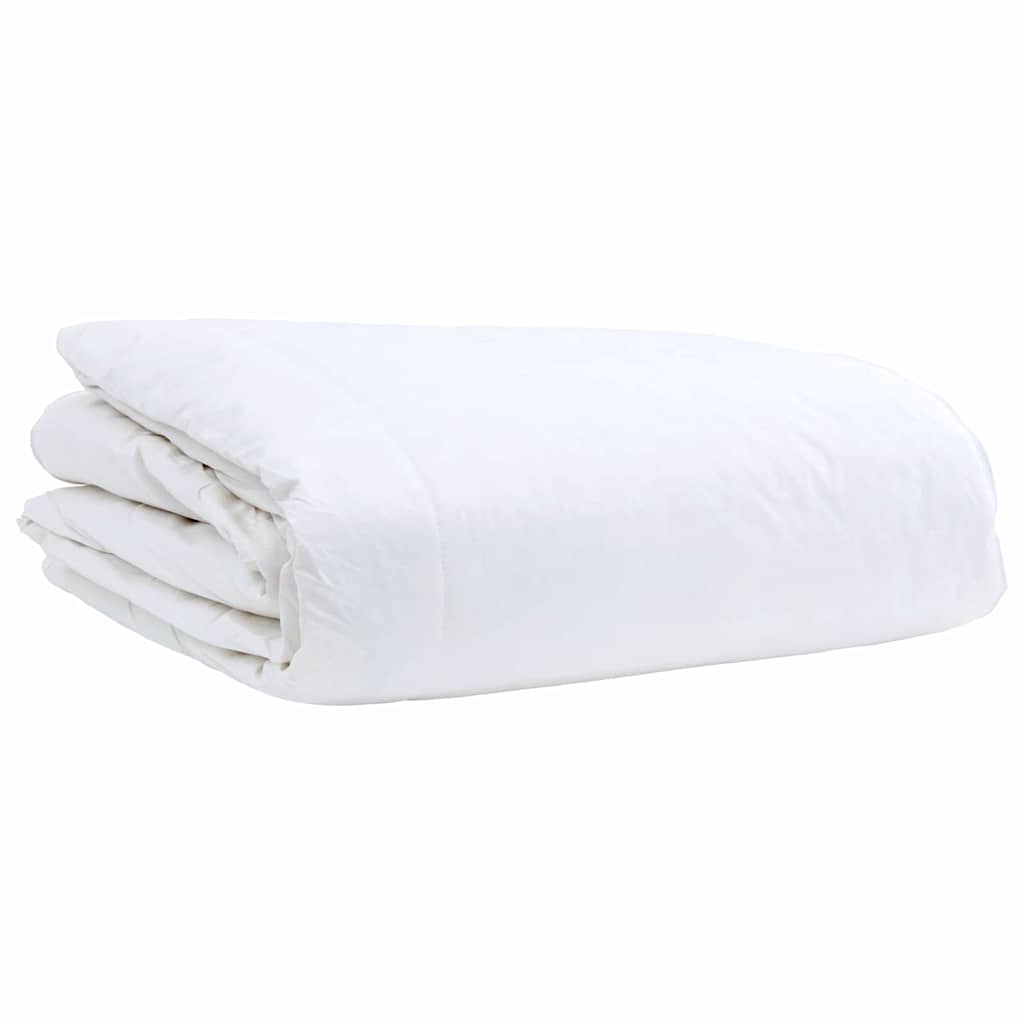 vidaXL Πάπλωμα Άλλο με μαξιλάρι 2 pcs Λευκό 155 x 220 εκ. Πούπουλο