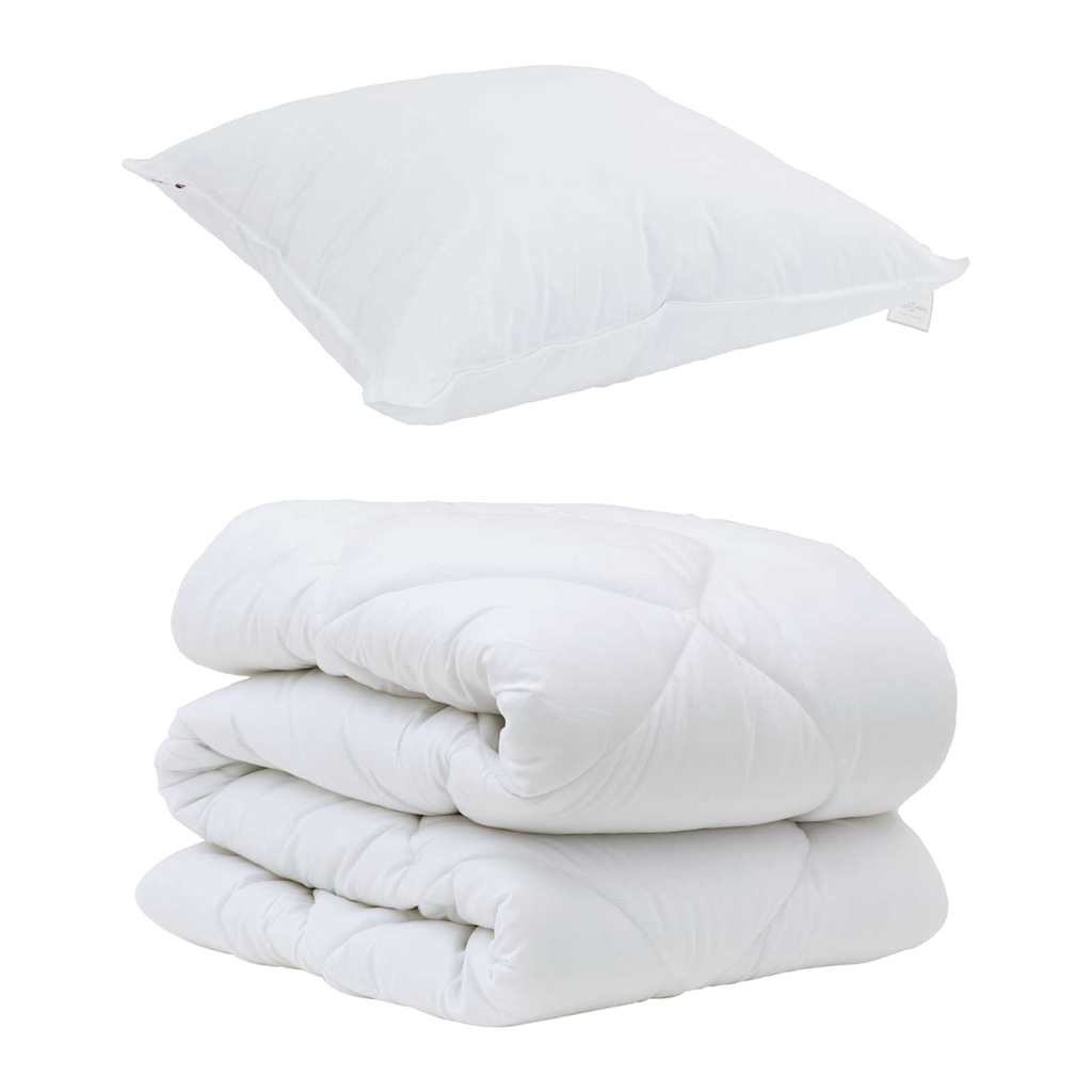 Set Παπλώματος Χειμώνα 2 pcs Λευκό 155 x 200 εκ. Μικροΐνες