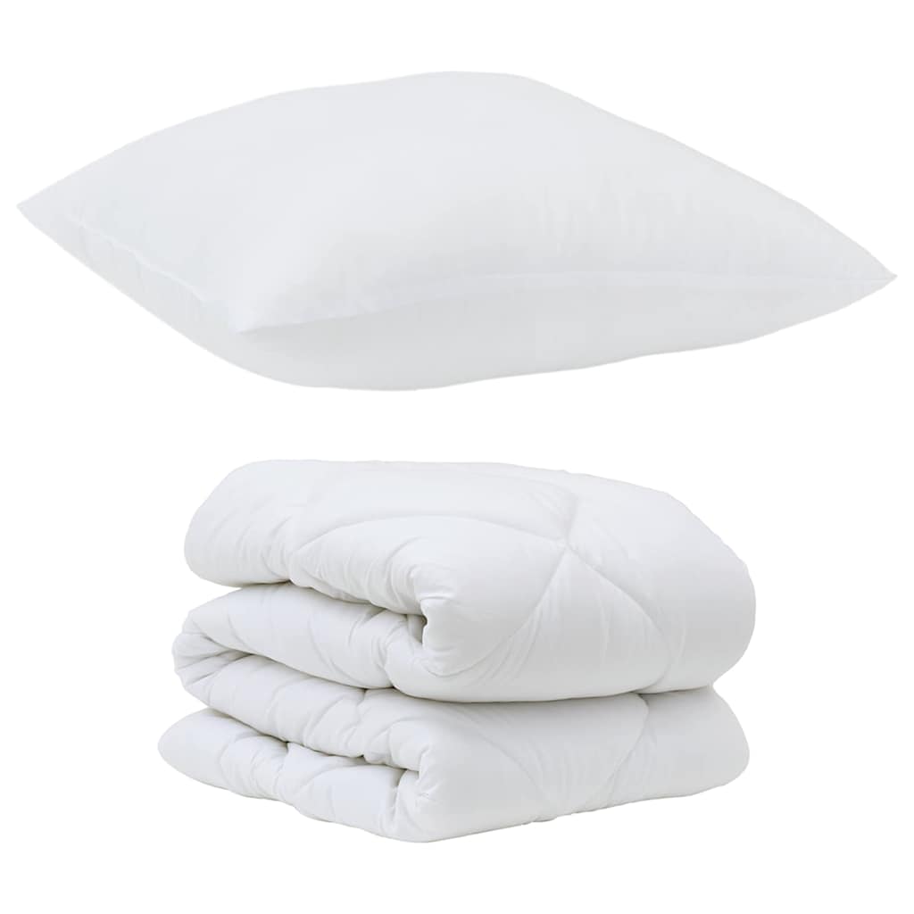 Set Παπλώματος Χειμώνα 2 pcs Λευκό 135 x 220 εκ. Μικροΐνες