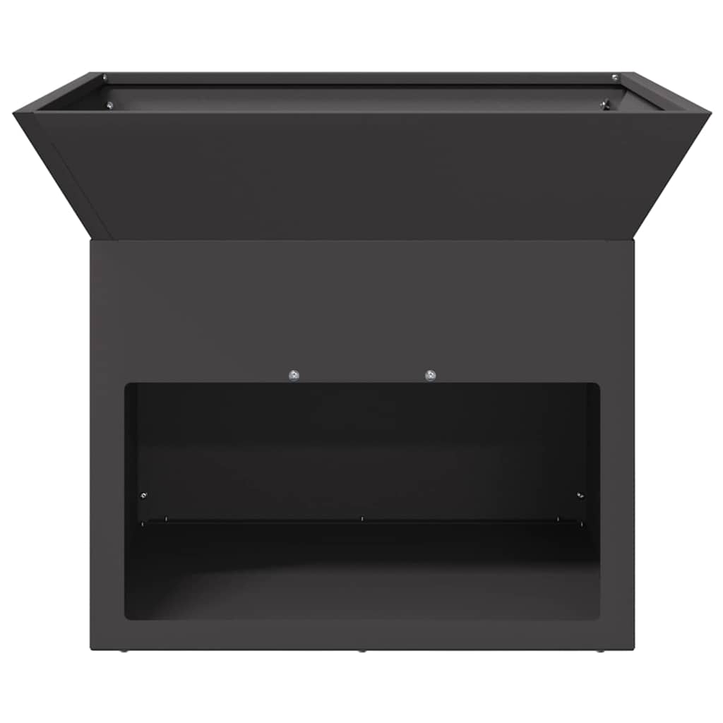 vidaXL Φωτιά Μαύρο 50 x 50 x 40 cm Ατσάλι