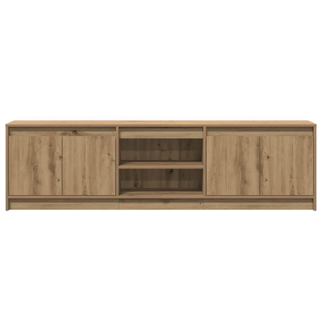 vidaXL Ντουλάπι TV Καφέ 182 x 34 x 50 εκ. Επεξεργασμένο ξύλο