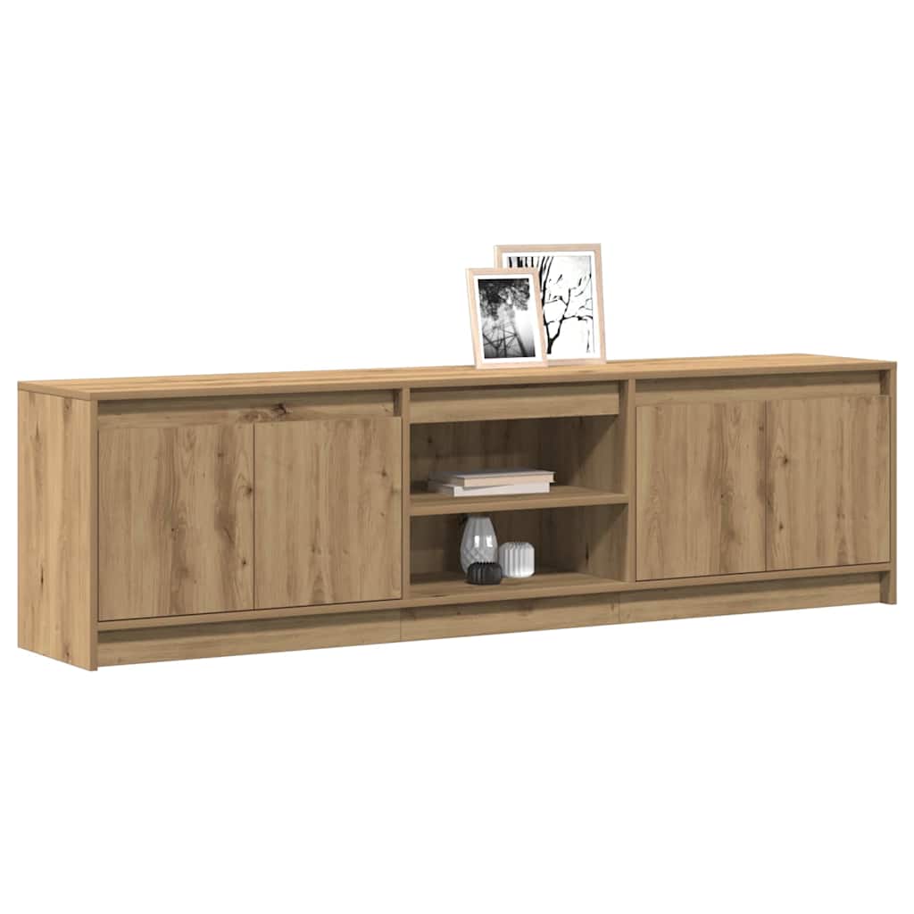 vidaXL Ντουλάπι TV Καφέ 182 x 34 x 50 εκ. Επεξεργασμένο ξύλο