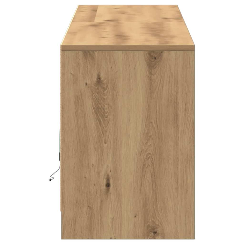 vidaXL Ντουλάπι TV Καφέ 182 x 34 x 50 εκ. Επεξεργασμένο ξύλο