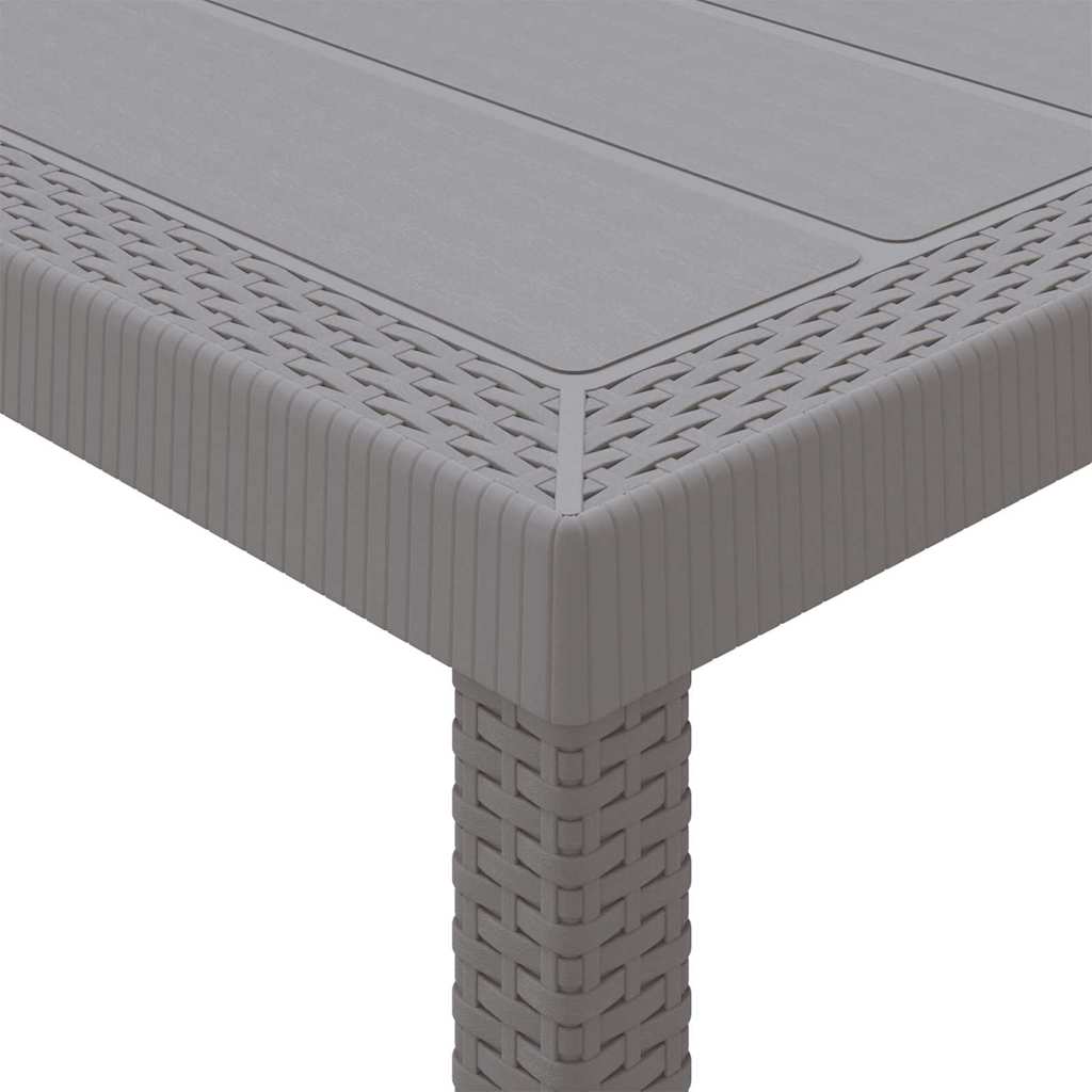 vidaXL Τραπέζι Κήπου Ανοιχτό γκρι 350 x 100 x 73 εκ. συνθετικό ρατάν