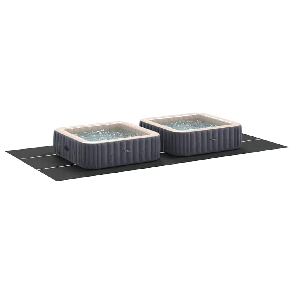 vidaXL Ορθογώνιο Κάλυμμα Πισίνας Μαύρο 750 x 372 εκ PVC