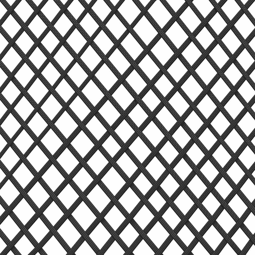 vidaXL Σέτ φαγητού για κήπο 5 pcs Μαύρο συνθετικό ρατάν