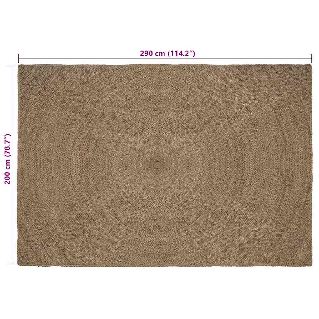 vidaXL Χαλιά χώρου Γκρι 200 x 290 εκ. Γιούτα