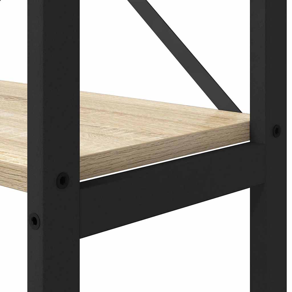 vidaXL Ράφι Βιβλίων Sonoma Δρυς 156 x 25 x 167.5 εκ Επεξεργασμένο ξύλο