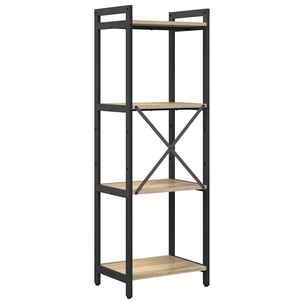 vidaXL Βιβλιοθήκη Sonoma Δρυς 40 x 30 x 118 εκ Επεξεργασμένο ξύλο