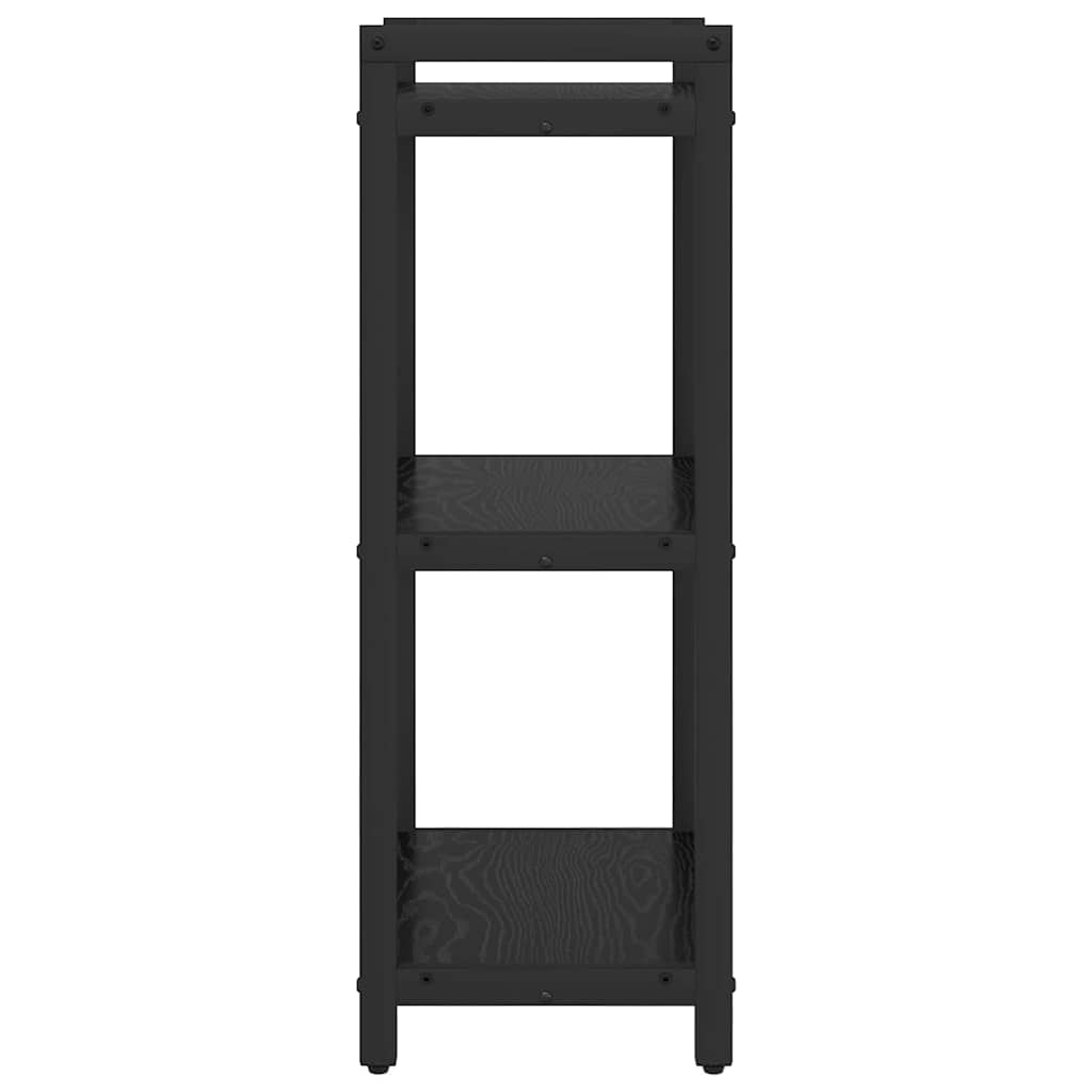 vidaXL Βιβλιοθήκη Μαύρη δρυς 40 x 30 x 83 εκ Επεξεργασμένο ξύλο