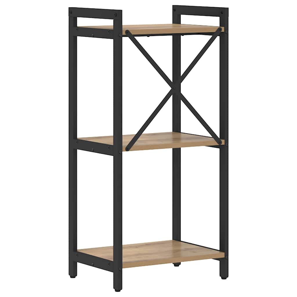 vidaXL Βιβλιοθήκη artisan δρυς 40 x 30 x 83 εκ Επεξεργασμένο ξύλο