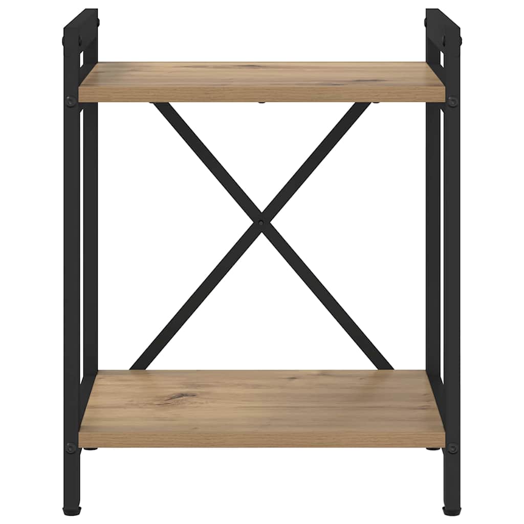 vidaXL Βιβλιοθήκη artisan δρυς 40 x 30 x 48.5 εκ Επεξεργασμένο ξύλο