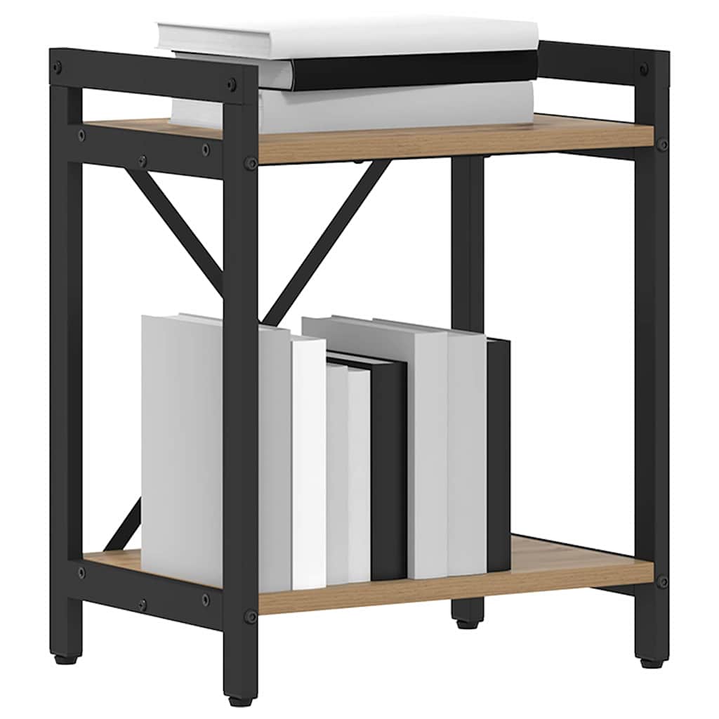 vidaXL Βιβλιοθήκη artisan δρυς 40 x 30 x 48.5 εκ Επεξεργασμένο ξύλο