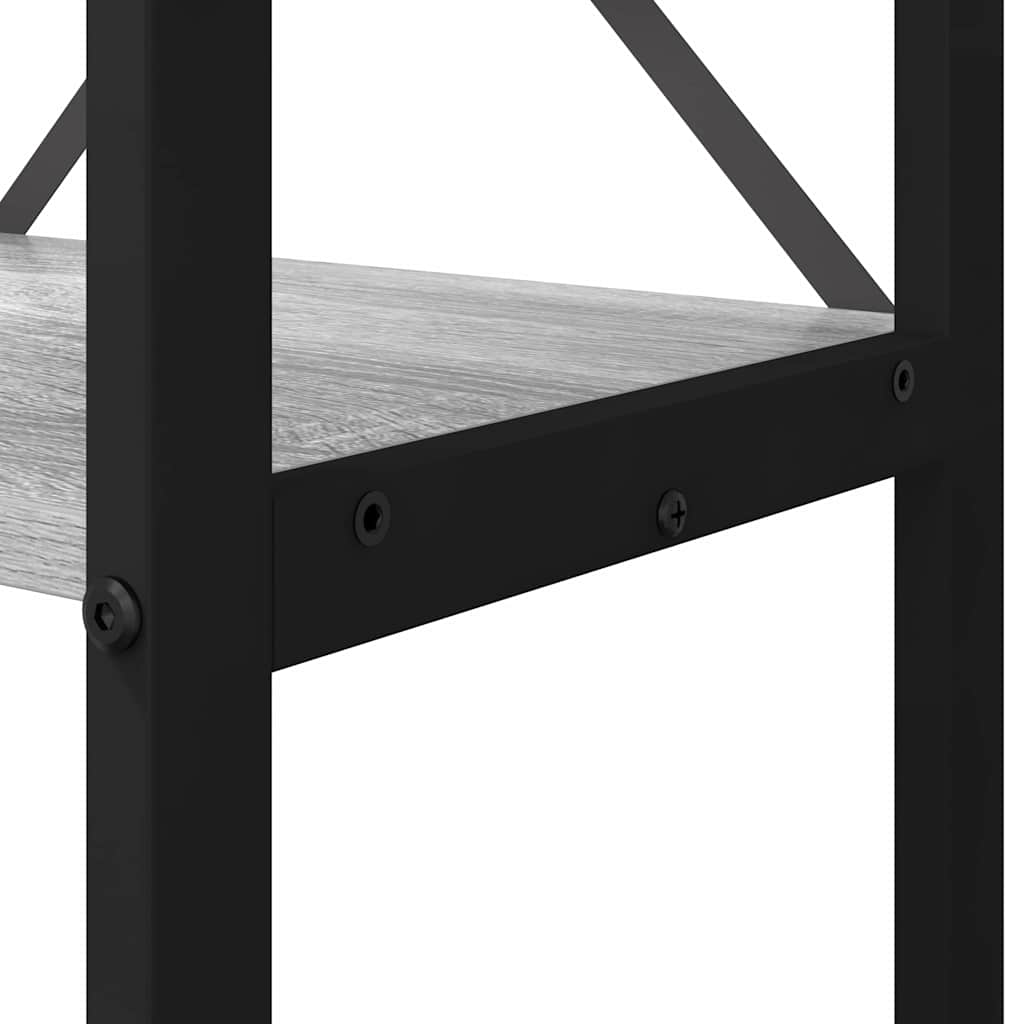 vidaXL Βιβλιοθήκη Γκρι sonoma 60 x 30 x 188 εκ Επεξεργασμένο ξύλο