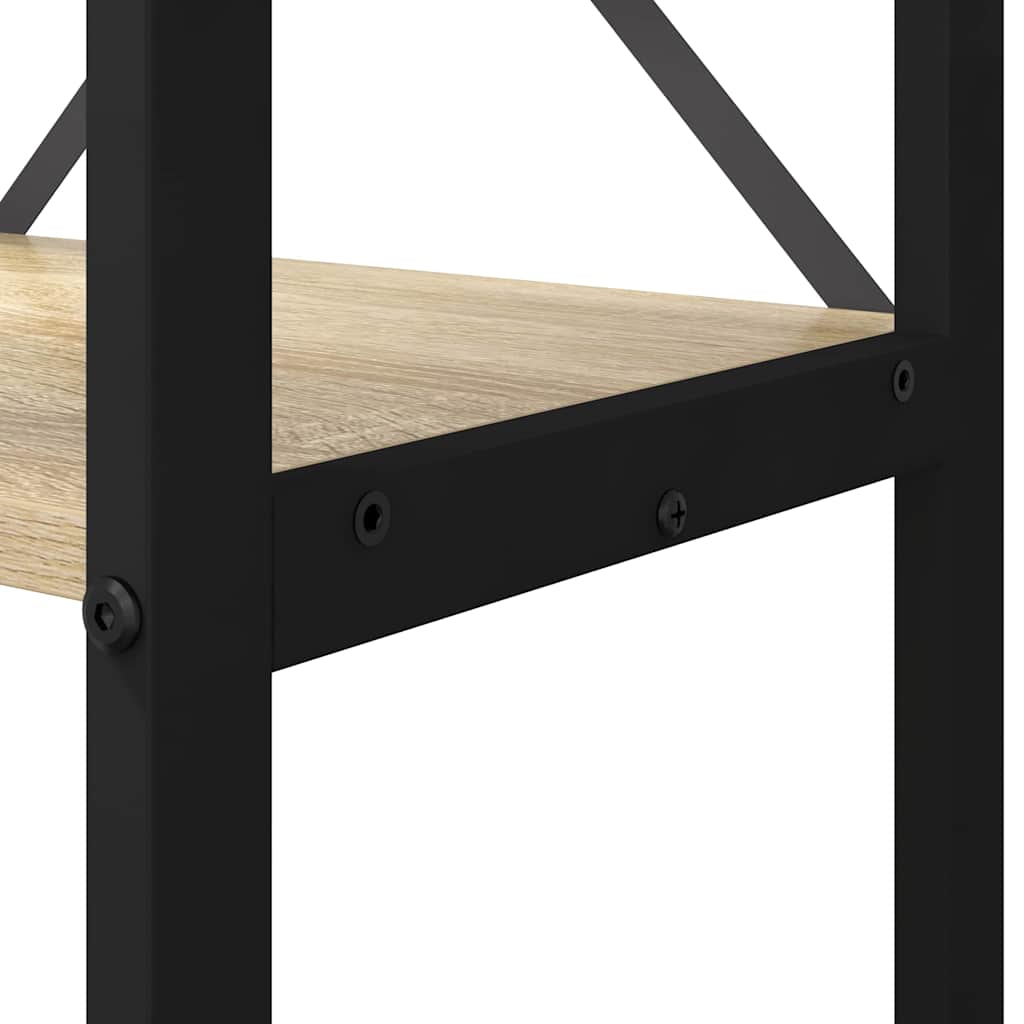vidaXL Βιβλιοθήκη Sonoma Δρυς 80 x 30 x 153 εκ Επεξεργασμένο ξύλο