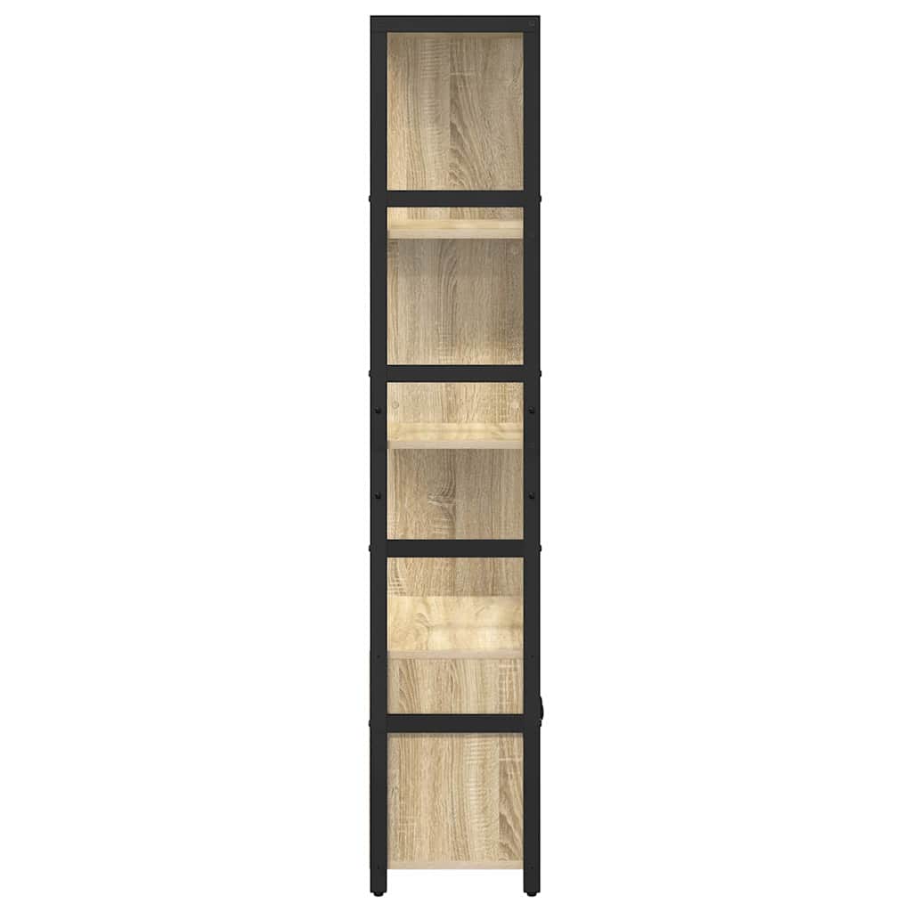 vidaXL Ράφι Βιβλίων Sonoma Δρυς 80 x 30 x 155.5 εκ Επεξεργασμένο ξύλο