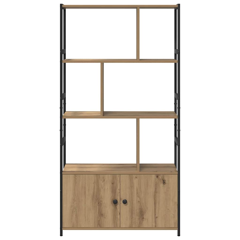 vidaXL Ράφι Βιβλίων artisan δρυς 80 x 30 x 155.5 εκ Επεξεργασμένο ξύλο