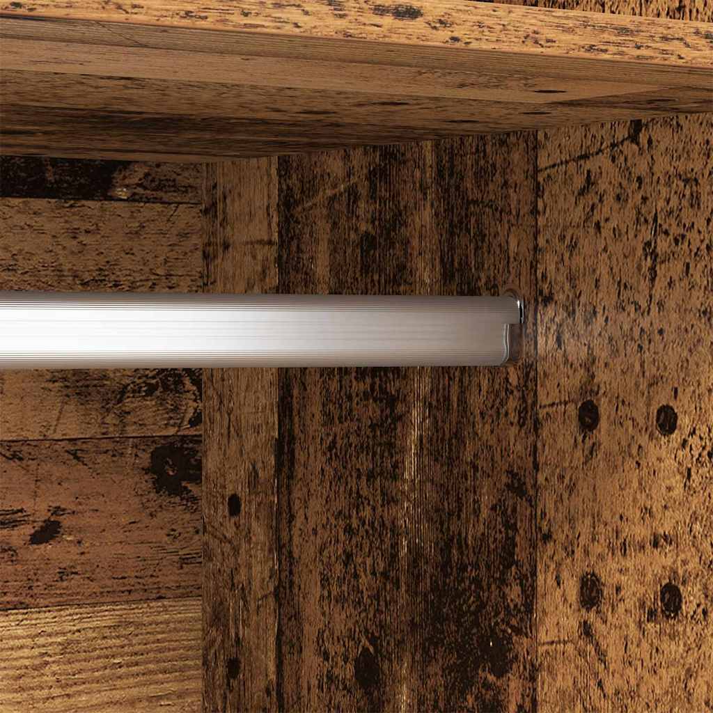 vidaXL Ντουλάπι με ράφι με αποθήκευση Παλαιό ξύλο Επεξεργασμένο ξύλο