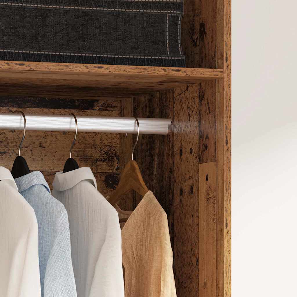 vidaXL Ντουλάπι με ράφι με αποθήκευση Παλαιό ξύλο Επεξεργασμένο ξύλο