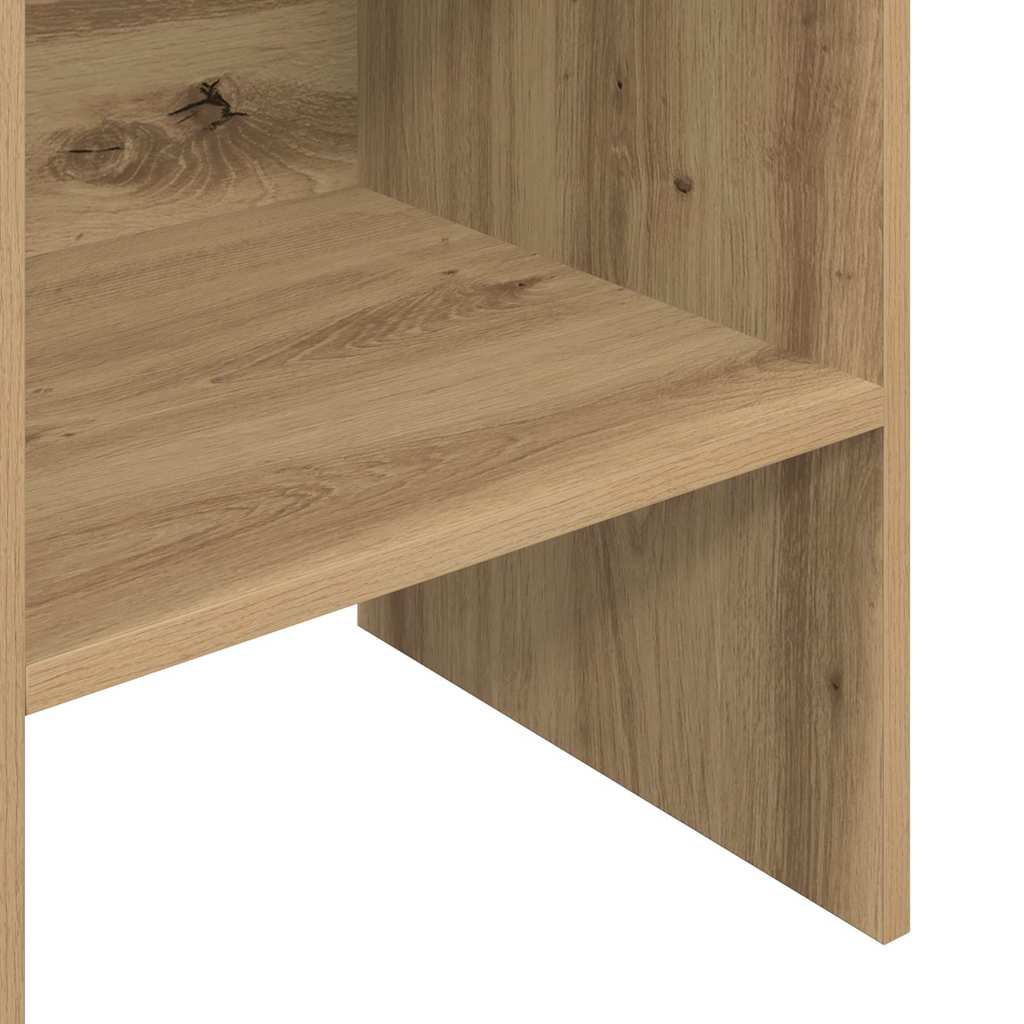 vidaXL Βιβλιοθήκη artisan δρυς 40 x 35 x 180 εκ. Επεξεργασμένο ξύλο