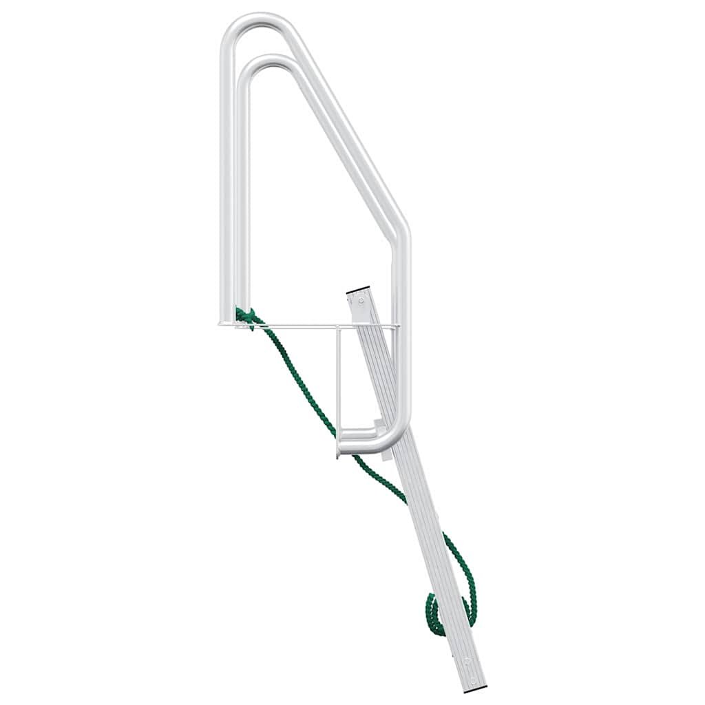 vidaXL Σκάλα ντόκ Άλλο Ασημί 58 x 77 x 144 εκ Αλουμίνιο