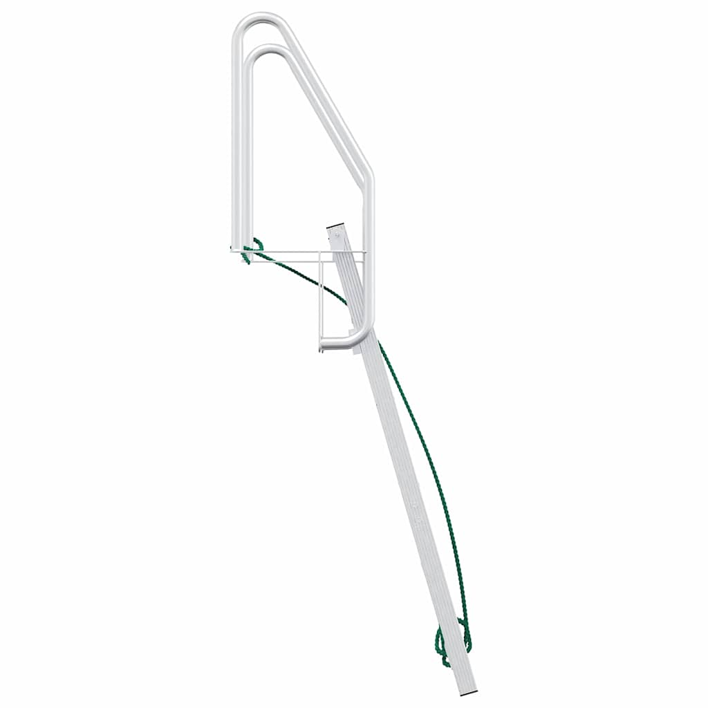 vidaXL Σκάλα ντόκ Άλλο Ασημί 58 x 77 x 191 εκ Αλουμίνιο