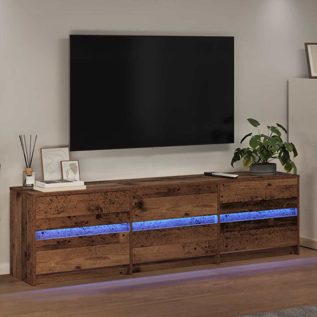vidaXL Ντουλάπι TV με συρτάρι Καφέ 180 x 34 x 50 εκ Επεξεργασμένο ξύλο