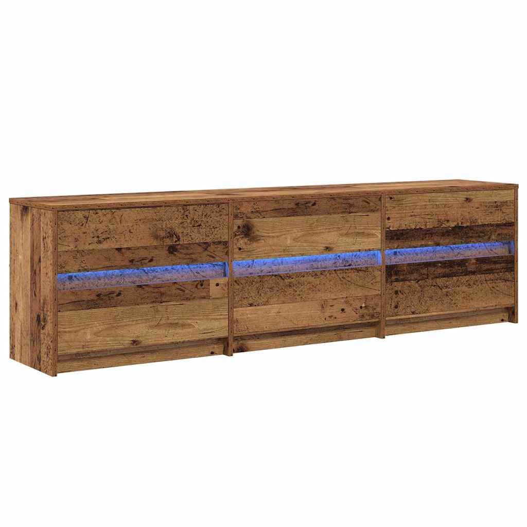 vidaXL Ντουλάπι TV με συρτάρι Καφέ 180 x 34 x 50 εκ Επεξεργασμένο ξύλο