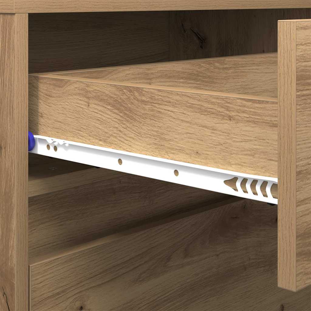vidaXL Ντουλάπι TV Καφέ 181 x 34 x 50 εκ. Επεξεργασμένο ξύλο