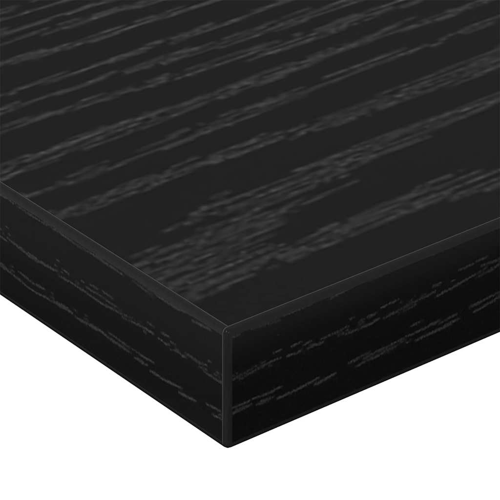 vidaXL Ράφι Βιβλίων 4 pcs Μαύρο 60 x 20 x 1.5 cm Επεξεργασμένο ξύλο