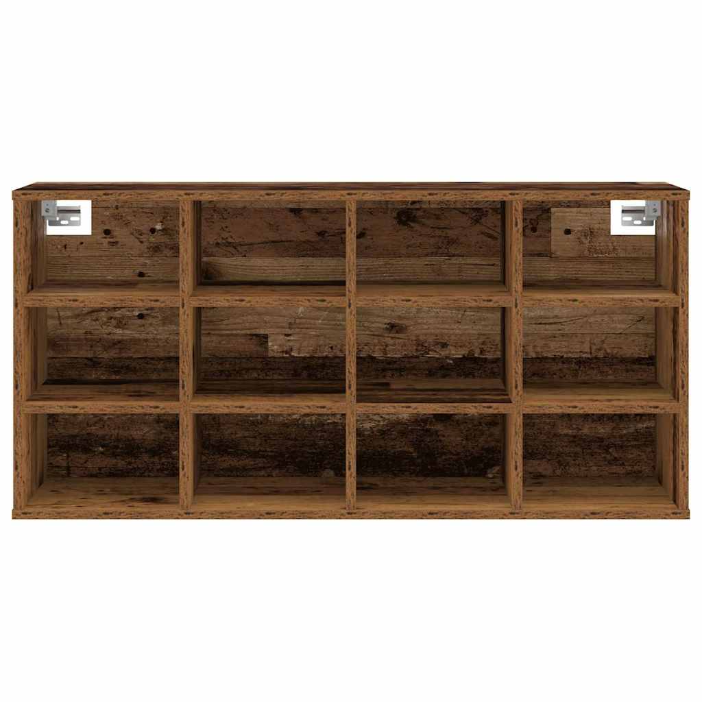 vidaXL Παπουτσοθήκη Παλαιό ξύλο 103 x 30 x 51 εκ. Επεξεργασμένο ξύλο