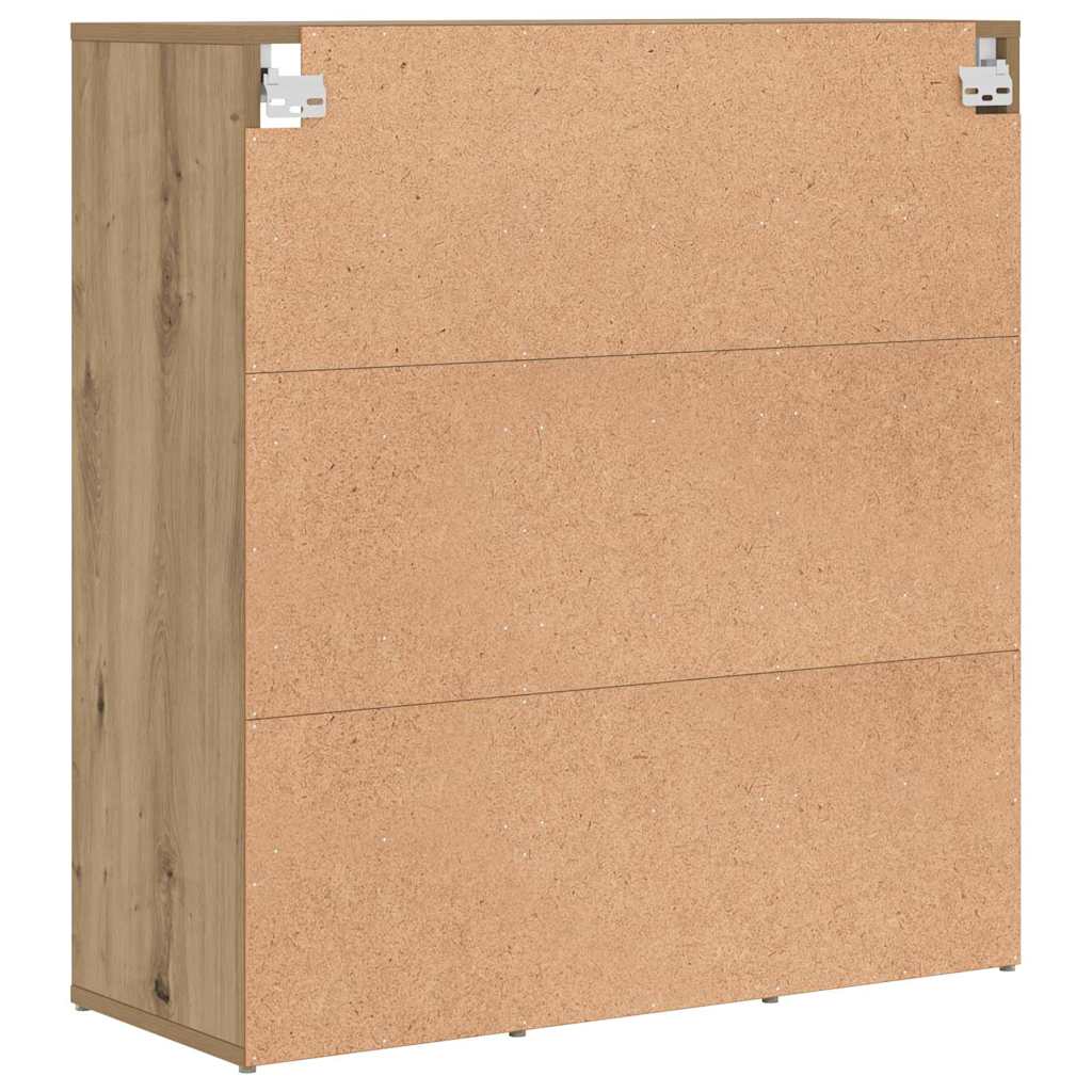 vidaXL Παπουτσοθήκη με ράφι artisan δρυς 77.5 x 30 x 83.5 εκ.