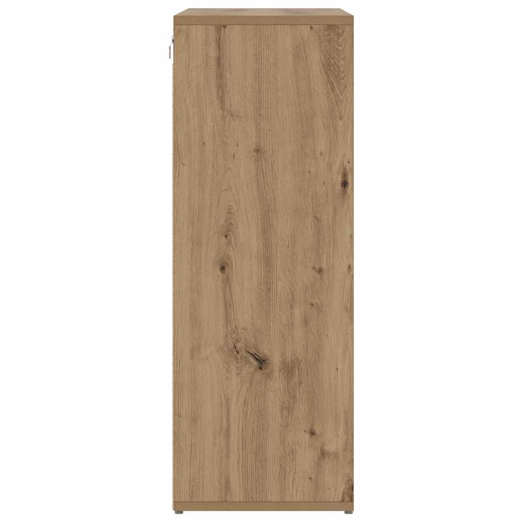 vidaXL Παπουτσοθήκη με ράφι artisan δρυς 77.5 x 30 x 83.5 εκ.